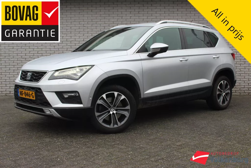 Seat Ateca 1.4 EcoTSI Xcellence | Aut. wegklapbare trekhaak | 360º Camera | Stoelverw. | Elektrische A-klep | Carplay | Draadloze telefoonlader | Cruise | NAVI