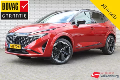 Nissan Qashqai 1.5 e-power N-Design | 360 Camera | PANO | Carplay | Stoel- en stuurverwarming | HUD | NAP | Draadloos laden | ACC | Keyless | PDC | NAVI